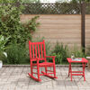 vidaXL Rocking Chair Red Poplar wood Small Durable Rocking Chair