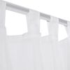 vidaXL White Sheer Curtain 55.1 x 88.6" 2 pcs