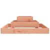 vidaXL Planter Natural wood Solid Douglas wood Medium Decorative Inlays