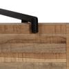 vidaXL Console Table Natural Wood and Black Reclaimed Teak Medium