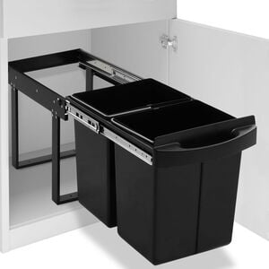 vidaXL Kitchen Cupboard Pull-out Dustbin Soft-Close 12.7 gal