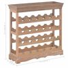 vidaXL Wine Cabinet Brown 27.6"x8.9"x27.8" MDF