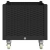 vidaXL Garden Planter Black Polypropylene Medium Portable