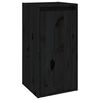 vidaXL TV Cabinet Set of 2 Black Solid pine wood Multiple sizes