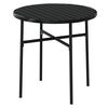 vidaXL Garden Dining Set Black PE Rattan Small Stackable