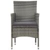 vidaXL Garden Sofa Set Grey and dark grey