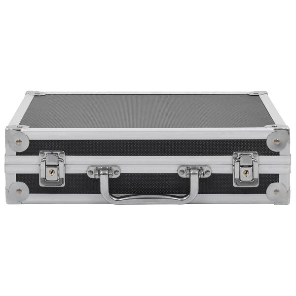 vidaXL Gun Case Aluminum ABS Black