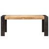 vidaXL Dining Table Natural Wood Solid Mango Wood 70.9 in