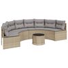 vidaXL Patio Sofa Beige, Light grey