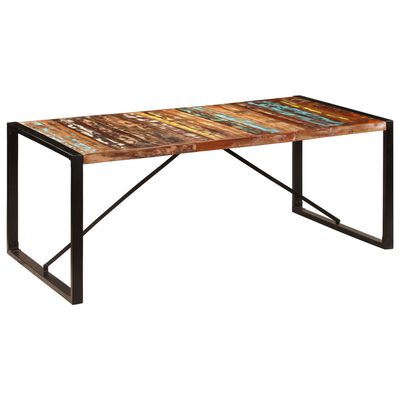 vidaXL Dining Table 78.7"x39.4"x29.5" Solid Reclaimed Wood