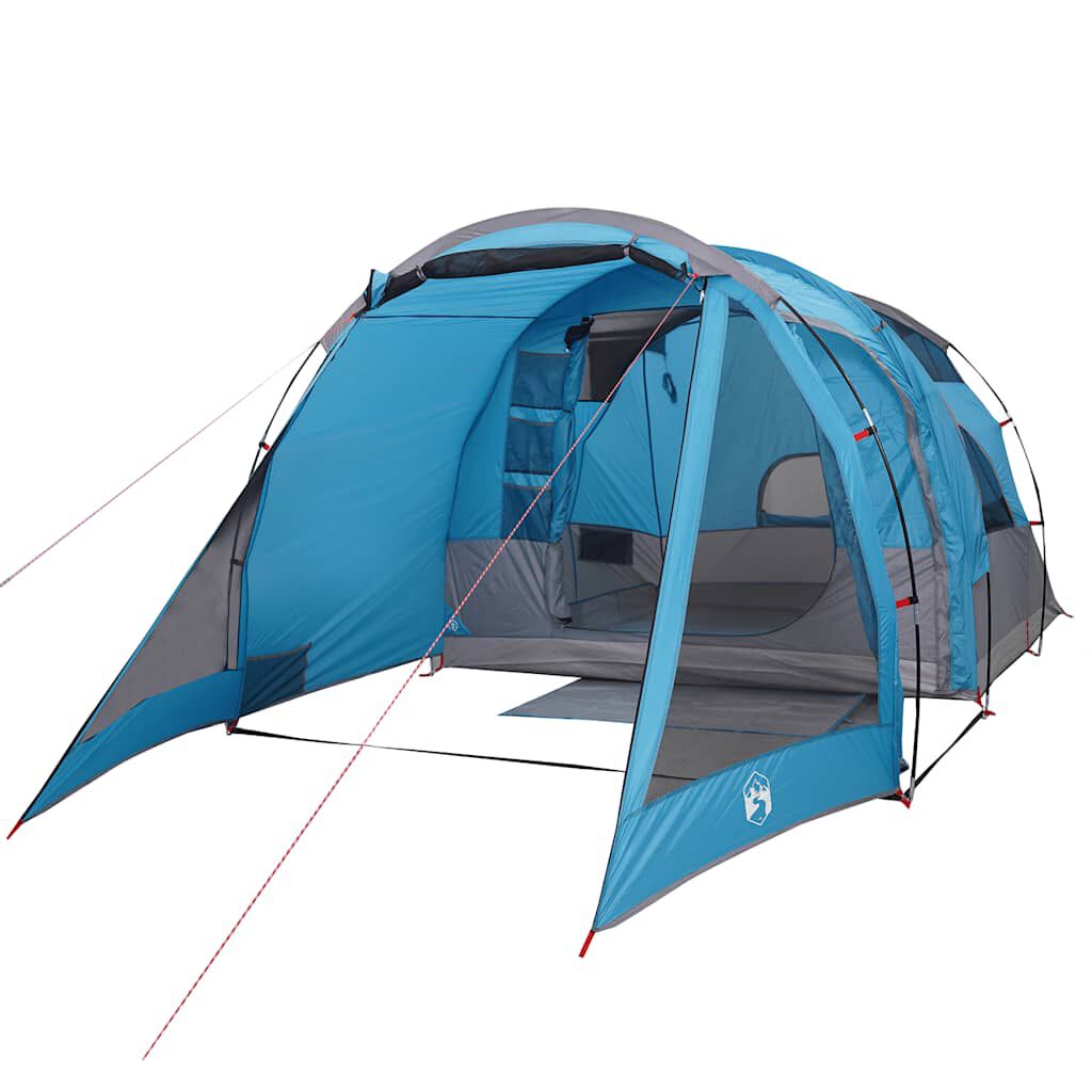 vidaXL Camping Tent Tunnel 4-Person Blue Waterproof | vidaXL.com