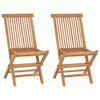 vidaXL Garden Dining Set Natural Teak Solid Teak Wood Compact Foldable
