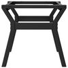 vidaXL Coffee Table Leg Black Powder-coated steel Medium Durable