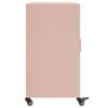 vidaXL Sideboard Pink Cold-rolled steel Standard Rollable Sideboard