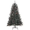 vidaXL Artificial Christmas Tree with 150 LEDs Green 59.06 in