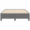 vidaXL Bed Frame Light gray 63" x 78.7" Corduroy fabric