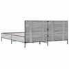 vidaXL Bed Frame Grey Sonoma Engineered wood, metal, plywood