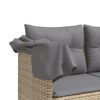 vidaXL Garden Sofa Set Beige