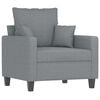 vidaXL Sofa Chair Light grey 100% polyester, metal, textilene, foam Single