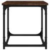 vidaXL Side Table Smoked oak Engineered wood Small Adjustable Feet