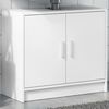 vidaXL Sink Cabinet White Engineered wood 24.8x11.4x21.7 in