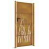 vidaXL Garden Gate 39.4x68.9" Corten Steel Grass Design
