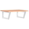 vidaXL Basin Shelf Wall Mounted Steel and Solid Wood Oak