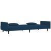 vidaXL Sofa Bed Blue Velvet, Foam, Wood, Plastic Standard