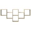 vidaXL Wall Shelf Sonoma Oak 62.6x7.1x26.0" Engineered Wood