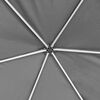 vidaXL Hexagonal Pop-Up Marquee with 6 Sidewalls Gray 11.8'x10.2'