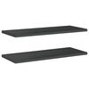 vidaXL Wall Shelf Black Stainless steel with black coating Medium