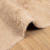 vidaXL Shaggy Rug Beige 100% Polyester 23.6x39.4 in Non-slip