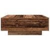 vidaXL Coffee Table Old Wood and Blue 31.50 x 31.50 x 12.20 in