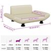 vidaXL Dog Bed Cream 70x45 x 11.0 " Faux Leather