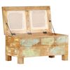 vidaXL Storage Bench Multicolored with shades of brown