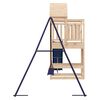 vidaXL Outdoor Playset Natural Solid Pine Wood, Polypropylene, Metal Large