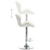 vidaXL Bar Stools 2 pcs Cream Faux Leather