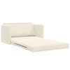 vidaXL Sofa Bed Cream 48.82 x 80.32 x 24.02 in Velvet