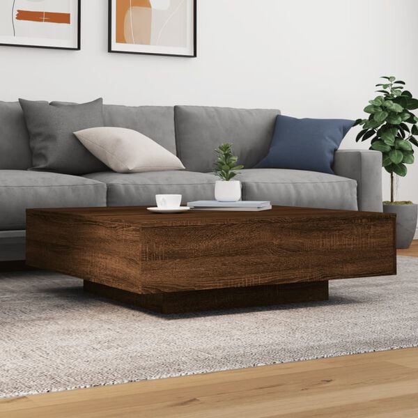 vidaXL Coffee Table Brown oak Engineered wood Durable Coffee Table