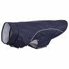 vidaXL Dog Raincoat Navy Blue Polyester XL Water-resistant materials