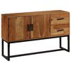 vidaXL Sideboard Natural Brown Solid Acacia wood, Iron, Engineered wood