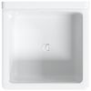 vidaXL Sink Washbasin for Wall Mounting White 15.7x15.7x9.4" Resin