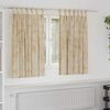 vidaXL Curtain with Curtains 2 pcs Cream 55.1" x 55.1" Velvet