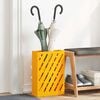 vidaXL Umbrella Stand Mustard yellow 11.02 x 4.72 x 16.14 in Steel