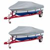 vidaXL Boat Covers 2 pcs Grey Length 168.1 - 192.1 " Width 68.1 "(2x90426)