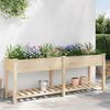 vidaXL Garden Planter Beige 80.12 x 20.87 x 30.12 in Solid Fir Wood