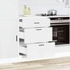 vidaXL Kitchen Base Cabinet White Engineered wood Medium