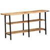 vidaXL Console Table 55.1"x13.8"x27.6" Solid Wood Mango