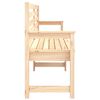 vidaXL Garden Bench Natural Pine Solid Pine Wood Standard Durable