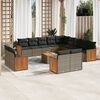 vidaXL Garden Sofa Set Grey